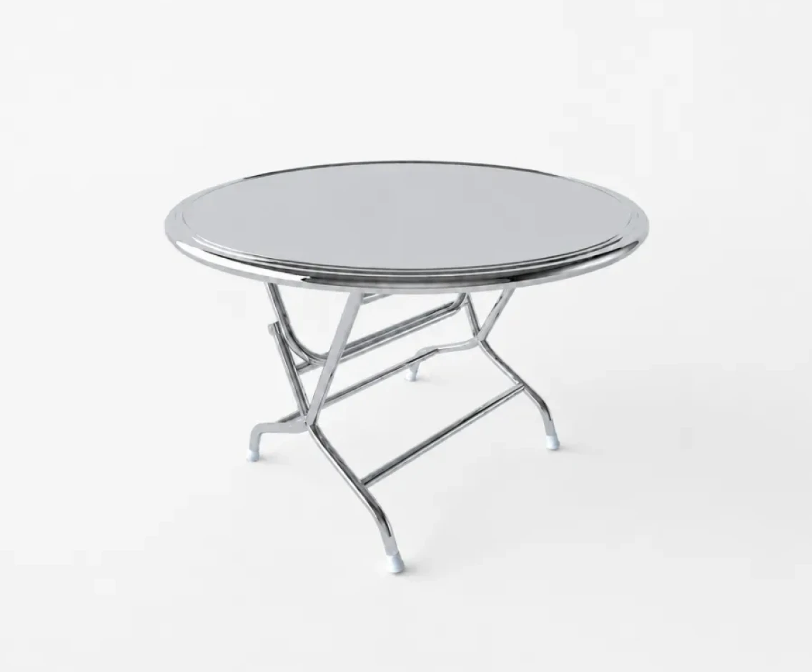 Bàn xếp inox gấp gọn 1m2