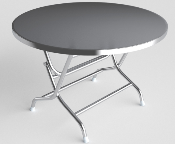 Bàn Tròn Inox Suite 1m4